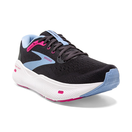 Women's Brooks Ghost Max Ebony/Open Air/Lilac Rose