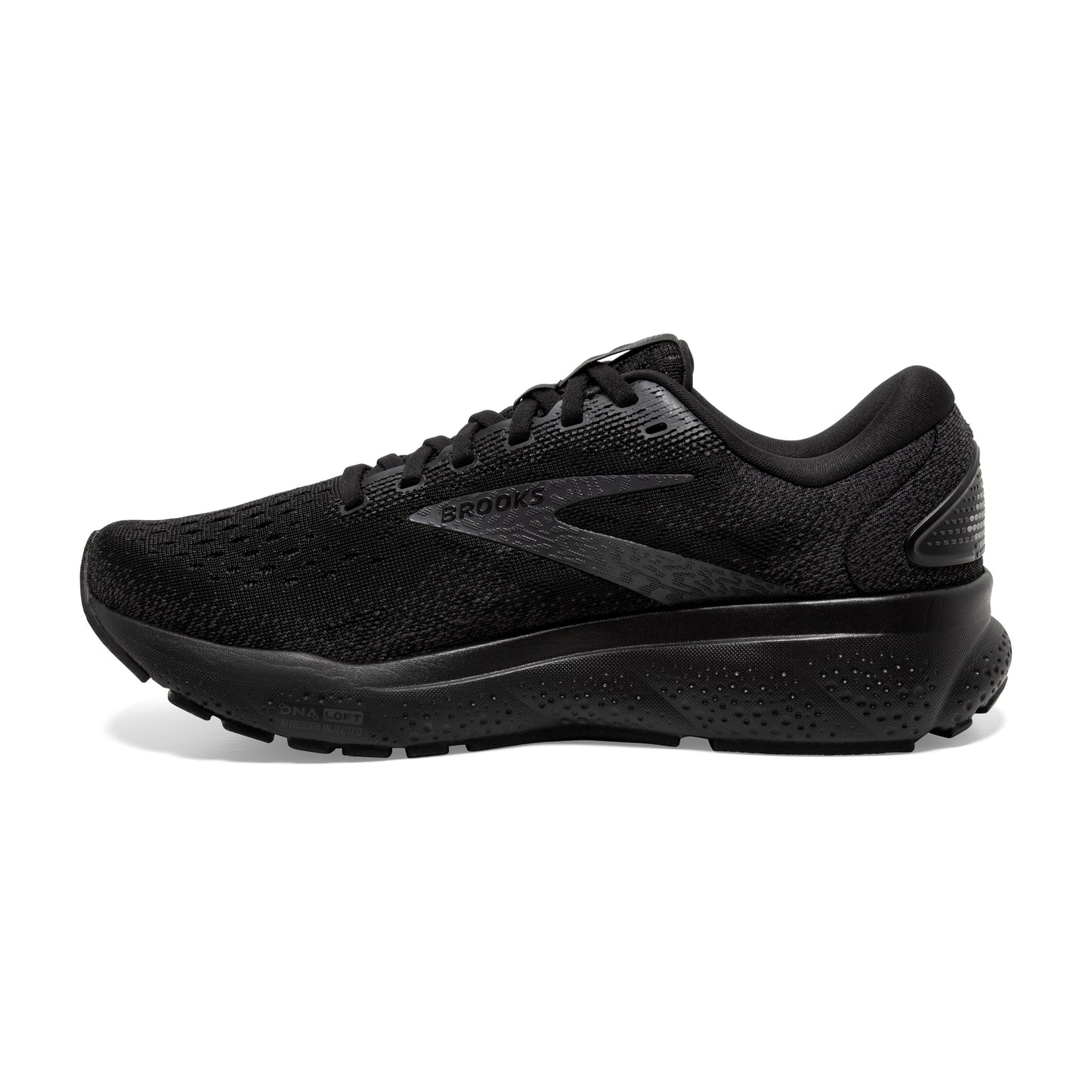 Men's Brooks Ghost 16 Black/Black/Ebony