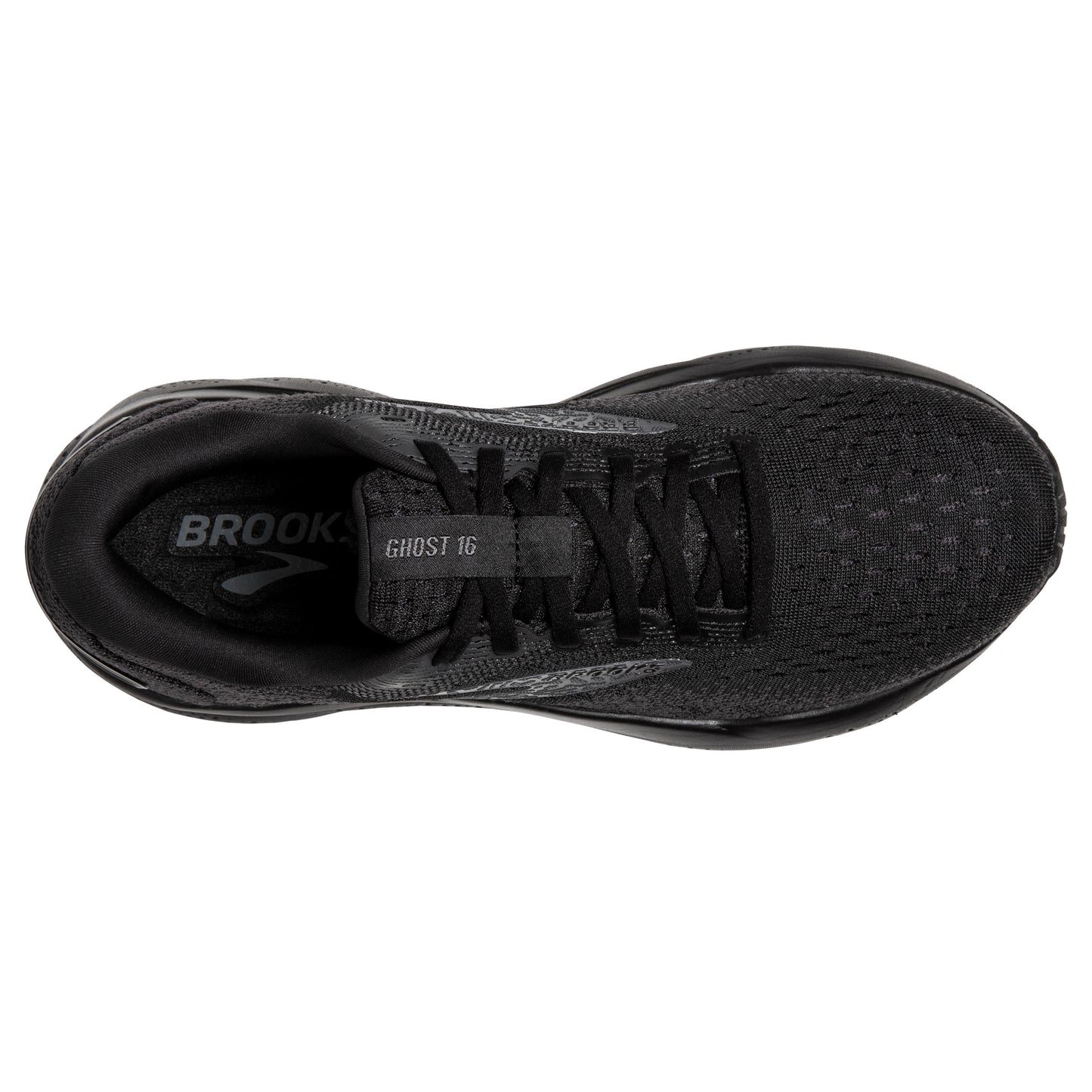 Men's Brooks Ghost 16 Black/Black/Ebony