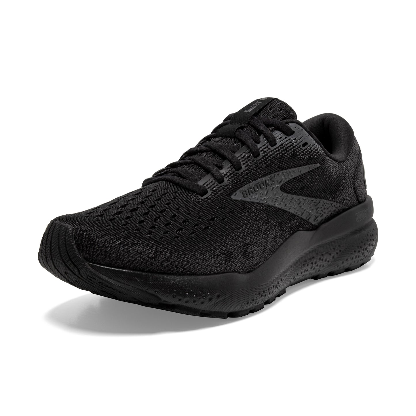 Men's Brooks Ghost 16 Black/Black/Ebony