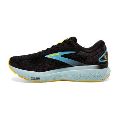 Men's Brooks Ghost 16 Black/Forged Iron/Blue