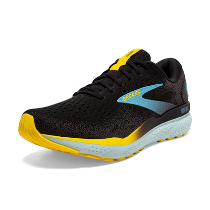 Men's Brooks Ghost 16 Black/Forged Iron/Blue