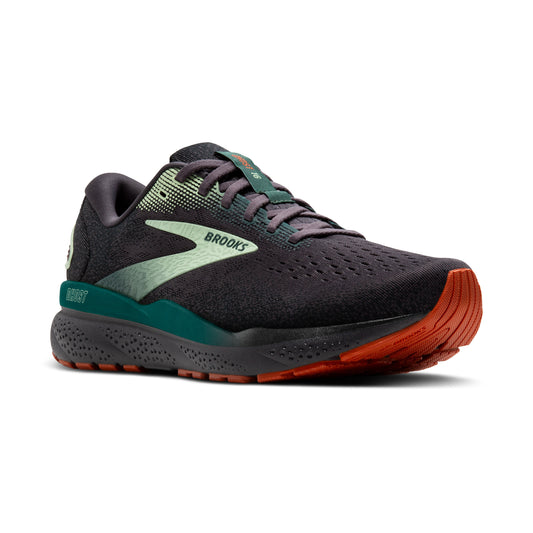 Men's Brooks Ghost 16 Blackened Pearl/June Bug/Green