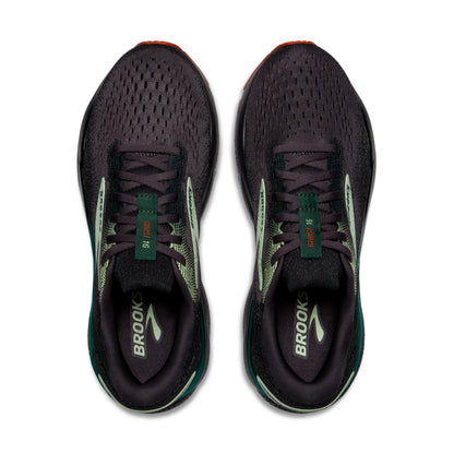 Men's Brooks Ghost 16 Blackened Pearl/June Bug/Green