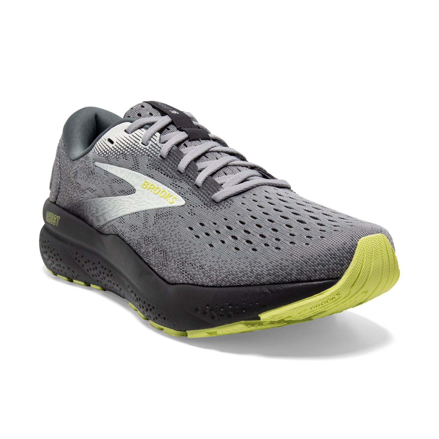 Men's Brooks Ghost 16 Primer/Grey/Lime