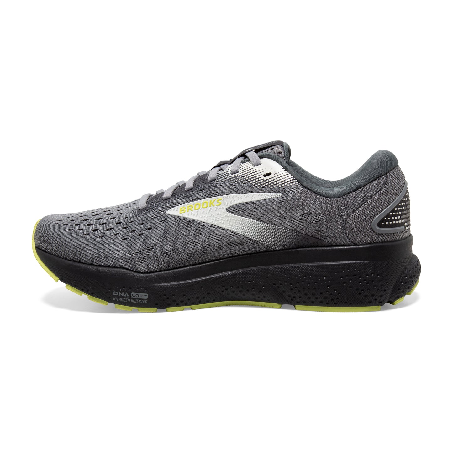 Men's Brooks Ghost 16 Primer/Grey/Lime