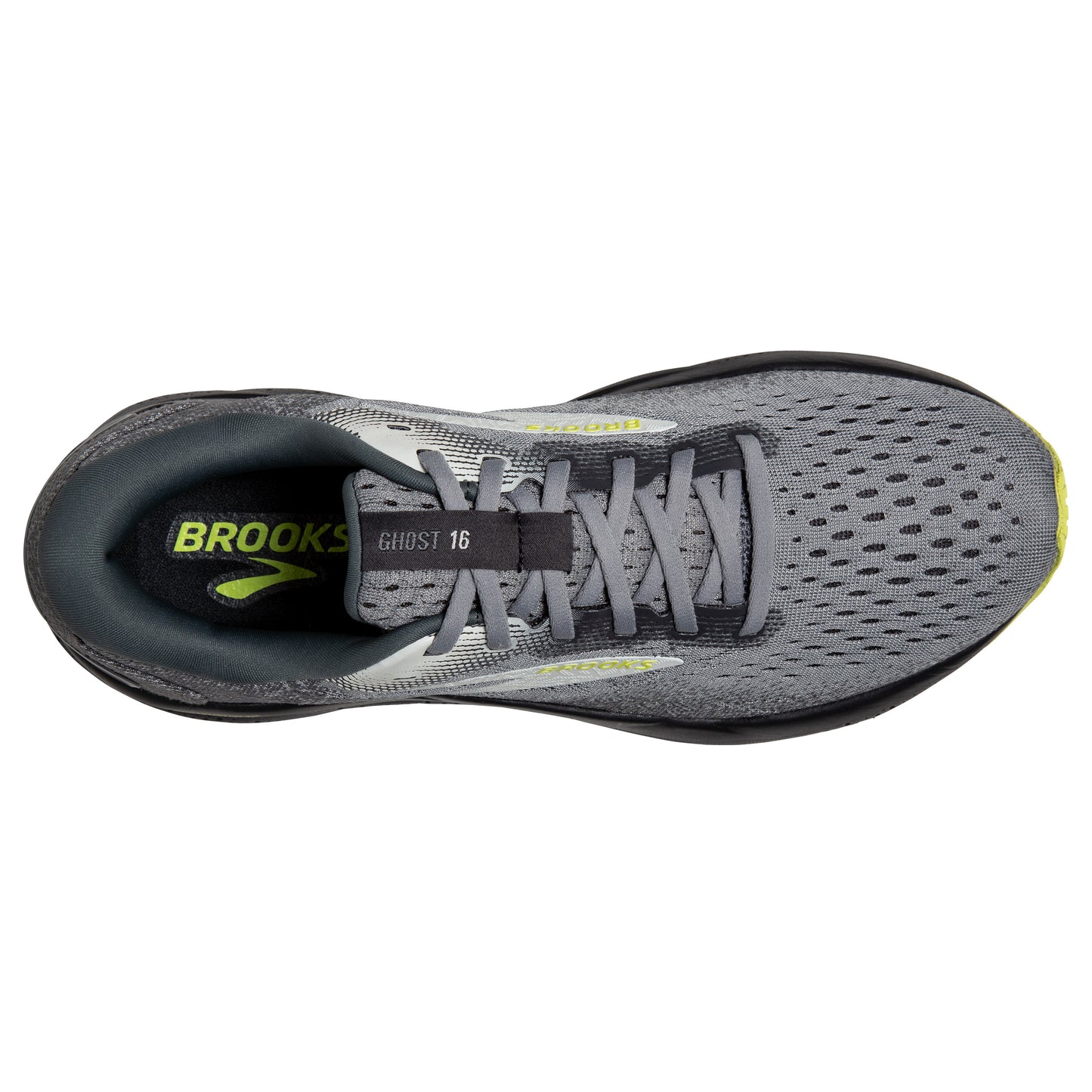 Men's Brooks Ghost 16 Primer/Grey/Lime