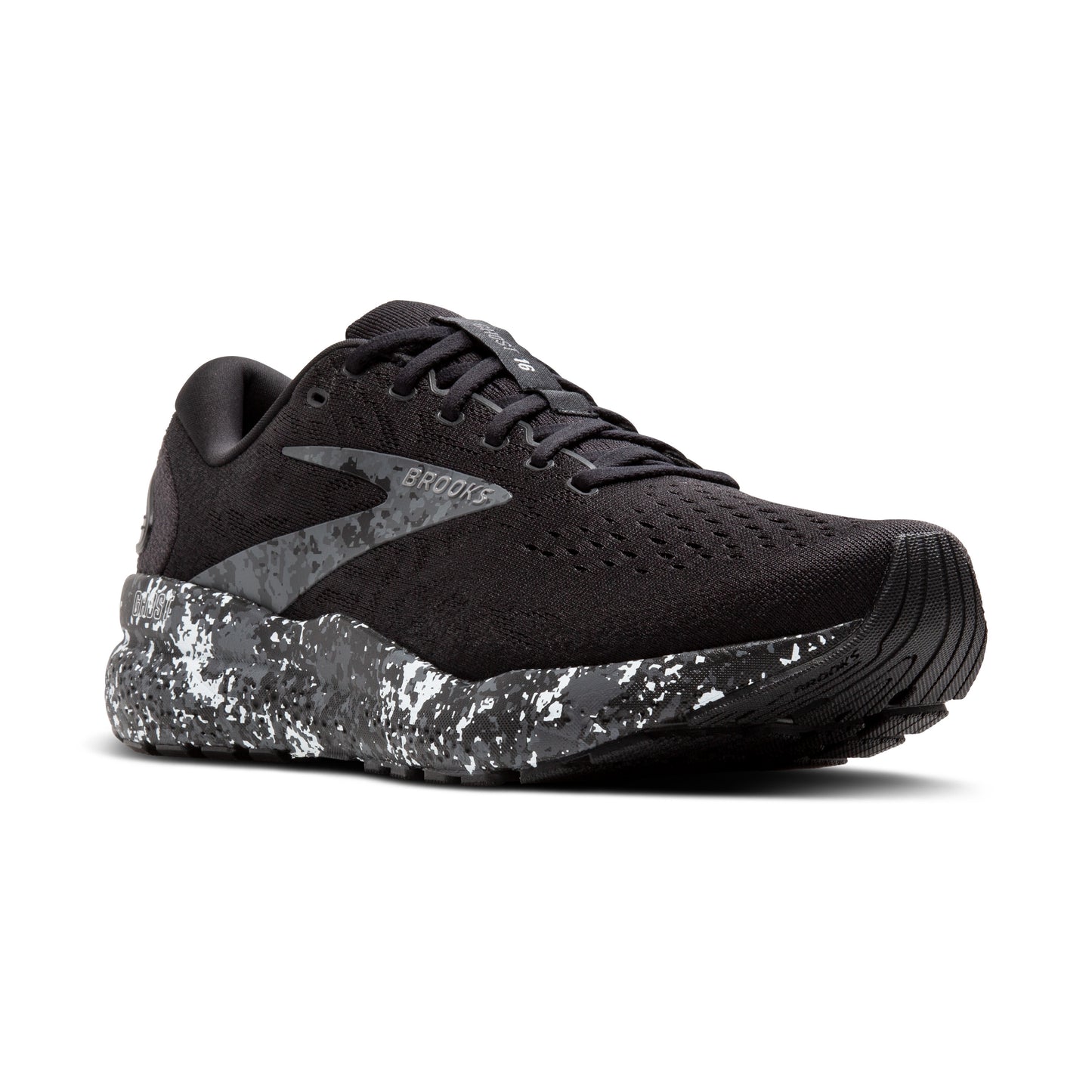 Men's Brooks Ghost 16 Black/Iron/Lava