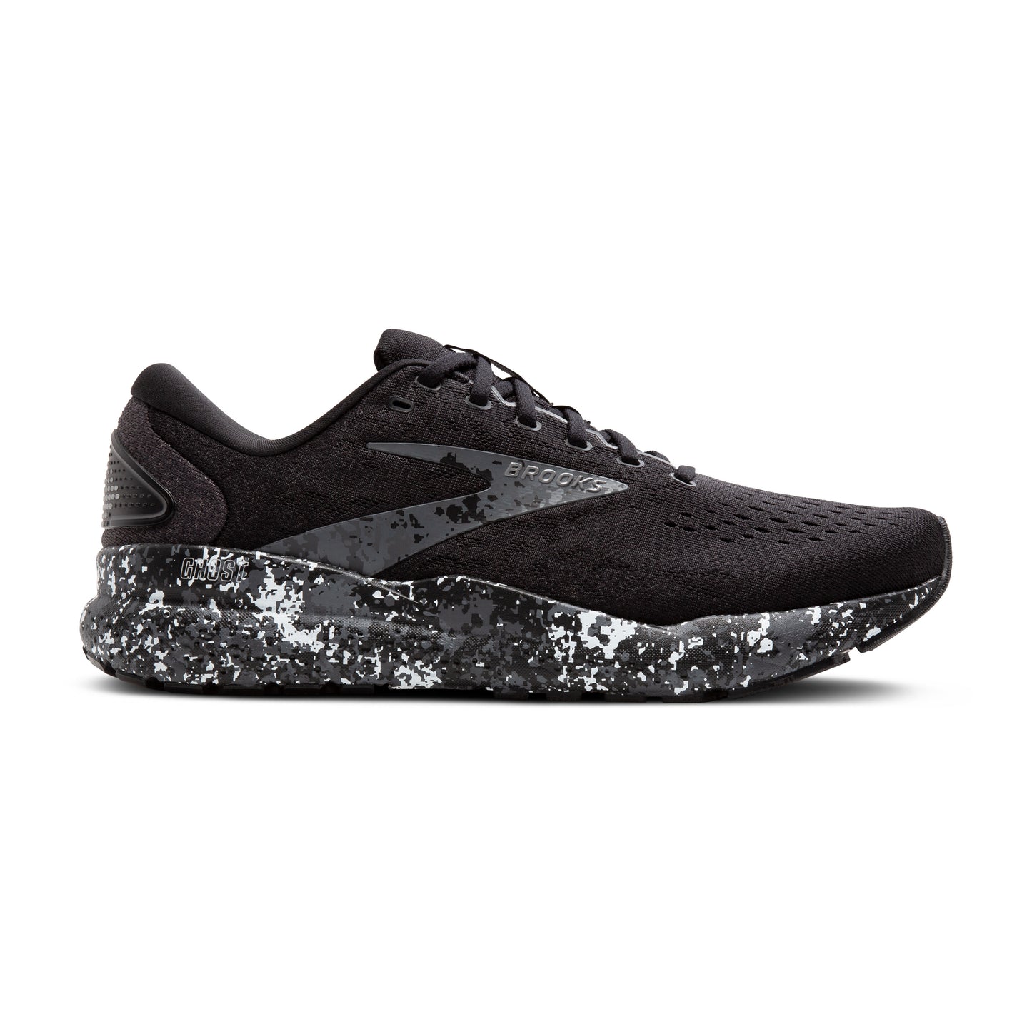 Men's Brooks Ghost 16 Black/Iron/Lava