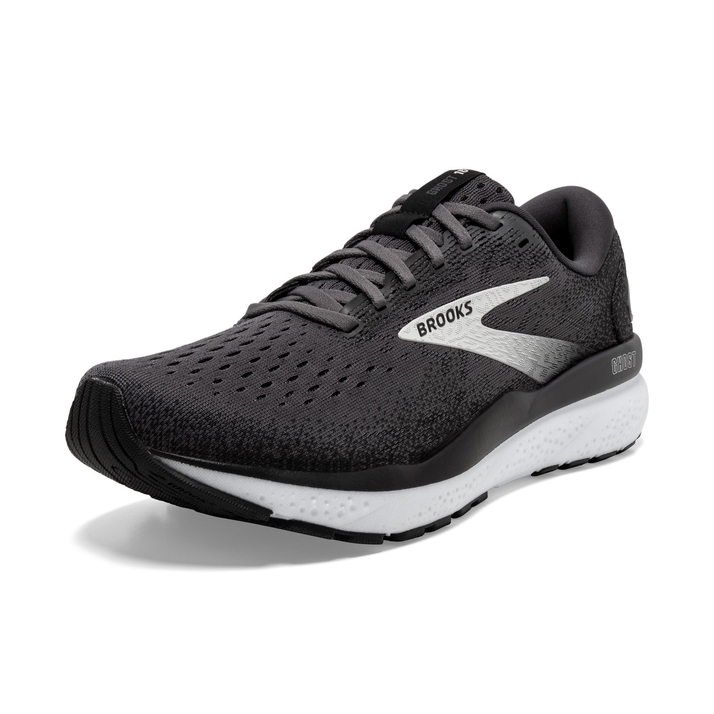 Men's Brooks Ghost 16 Black/Grey/White