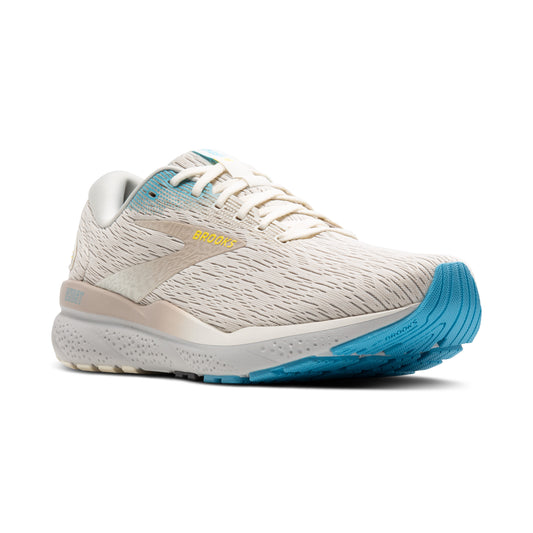 Men's Brooks Ghost 16 Coconut/Blue/Yellow