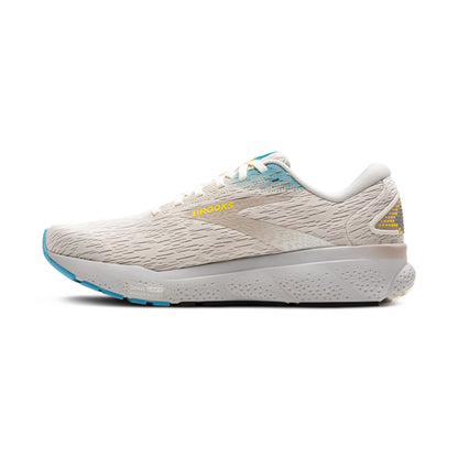 Men's Brooks Ghost 16 Coconut/Blue/Yellow