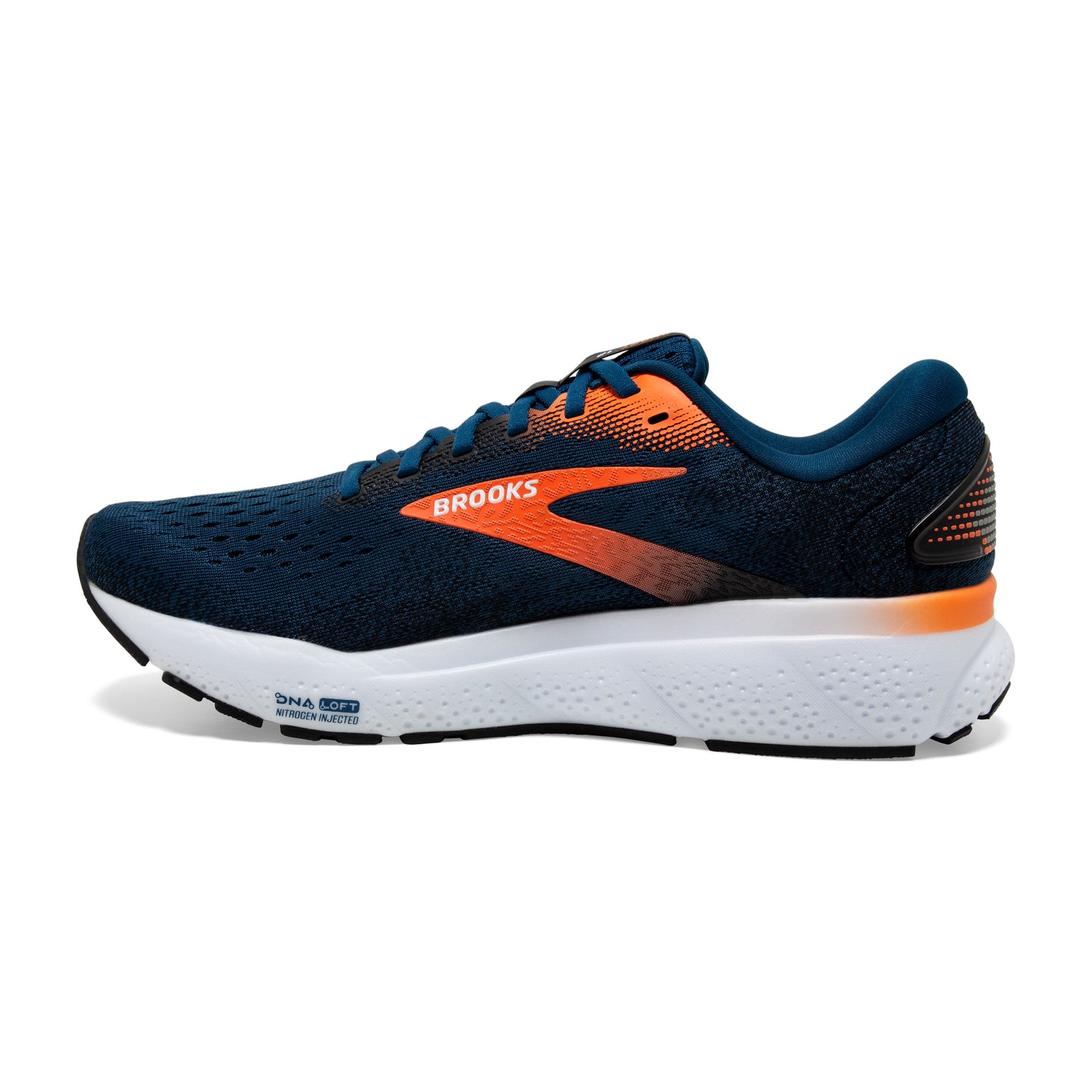 Men's Brooks Ghost 16 Blue Opal/Black/Nasturtium