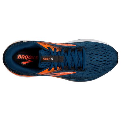 Men's Brooks Ghost 16 Blue Opal/Black/Nasturtium