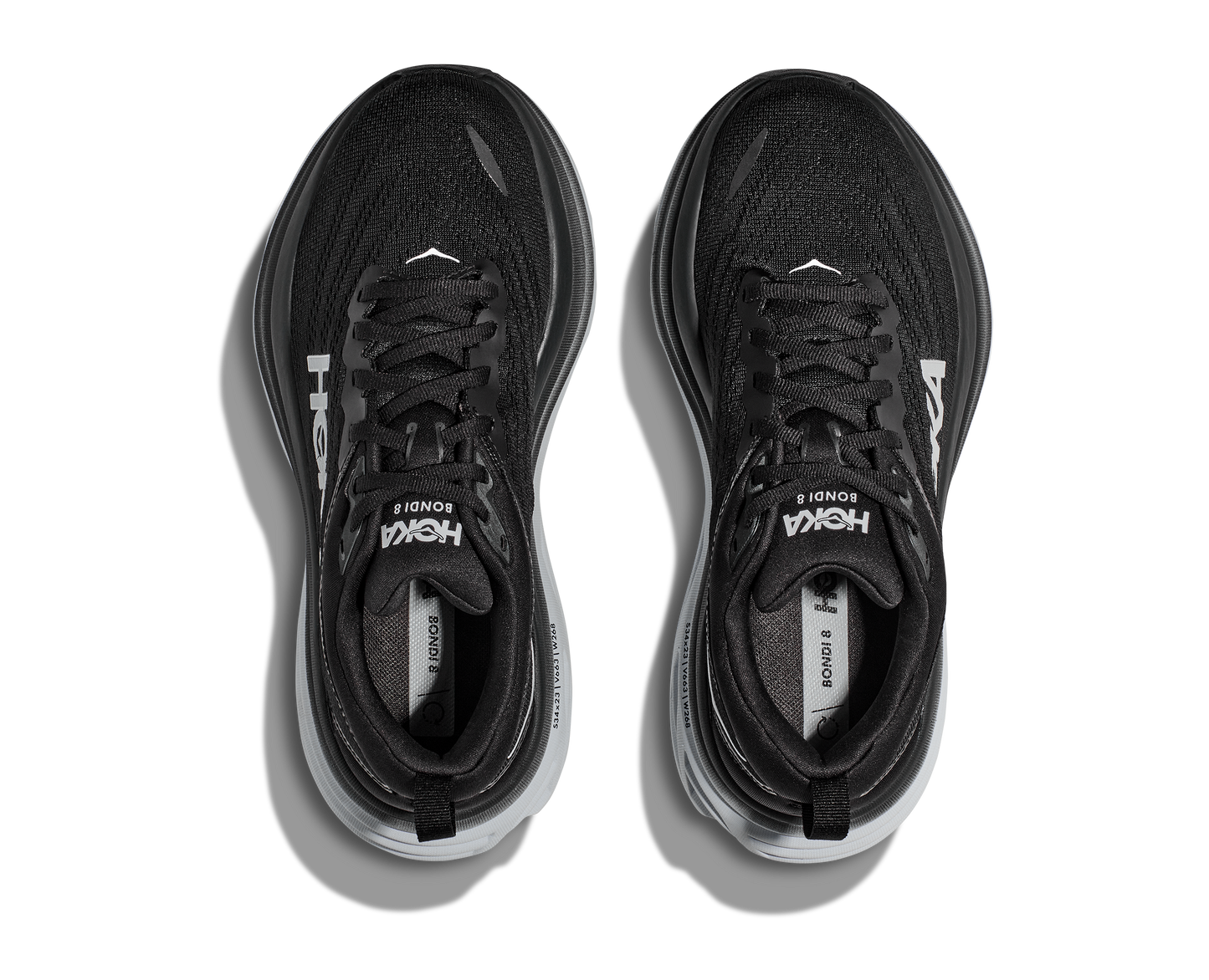 Men's Hoka Bondi 8 Black/White