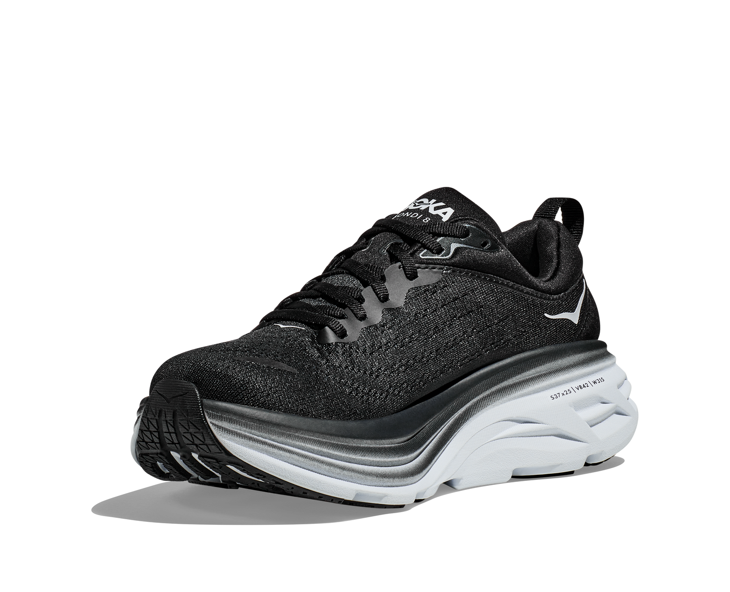 Men's Hoka Bondi 8 Black/White