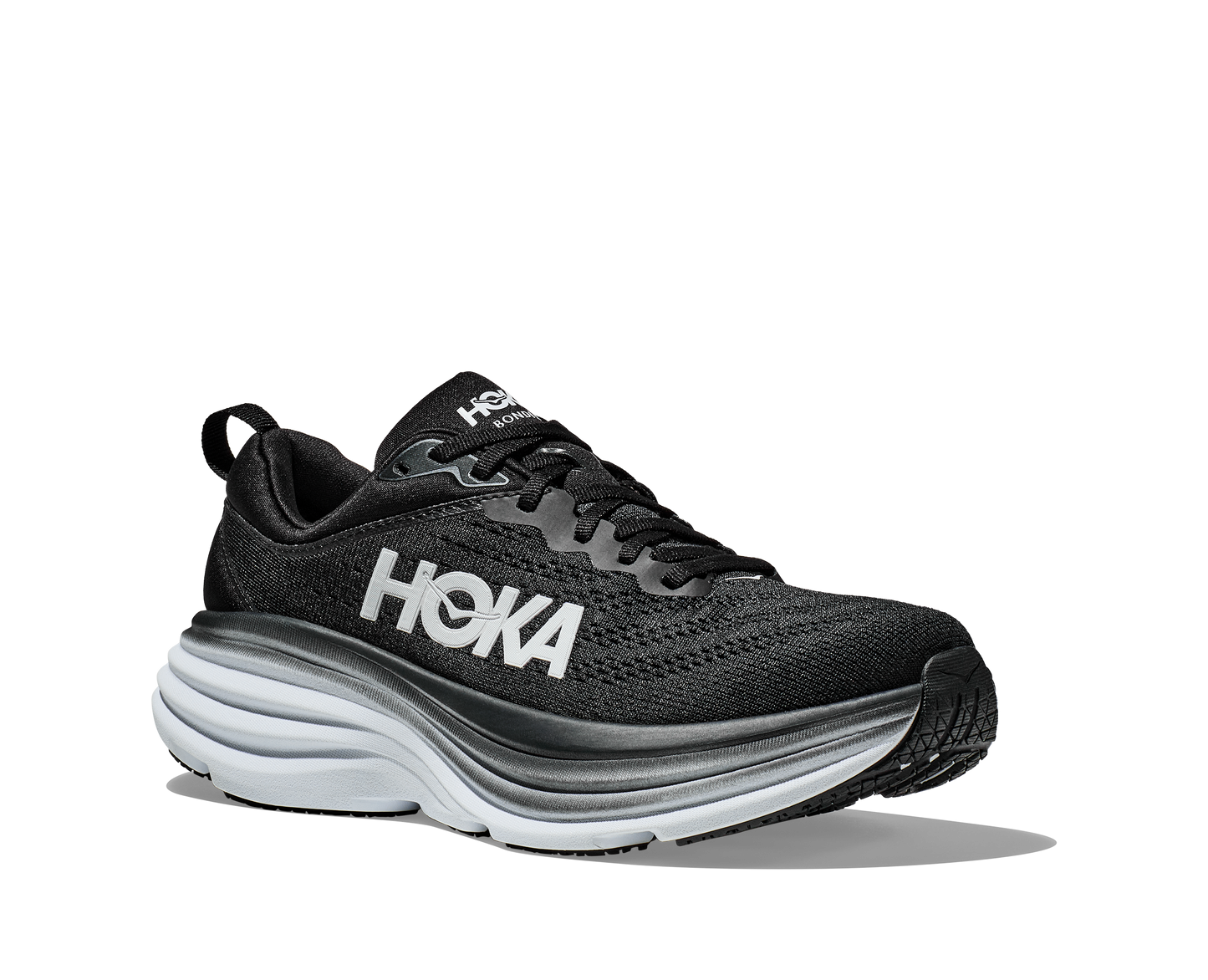 Men's Hoka Bondi 8 Black/White