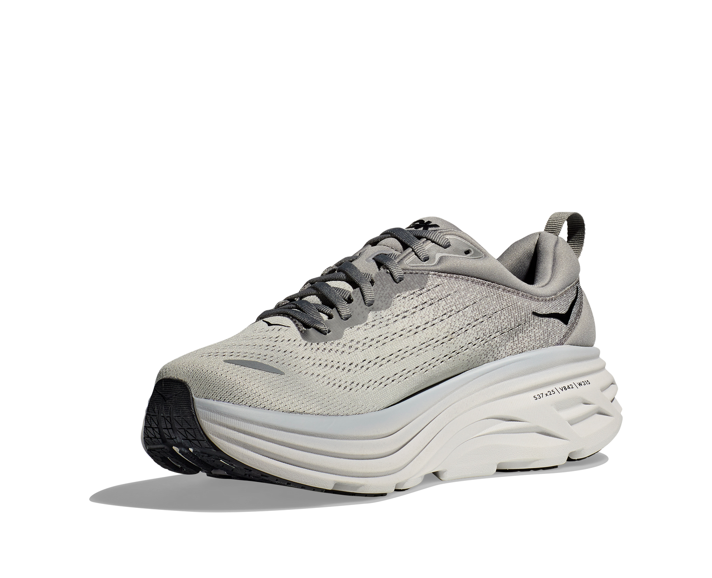 Men's Hoka Bondi 8 Wide Sharkskin/Harbor Mist