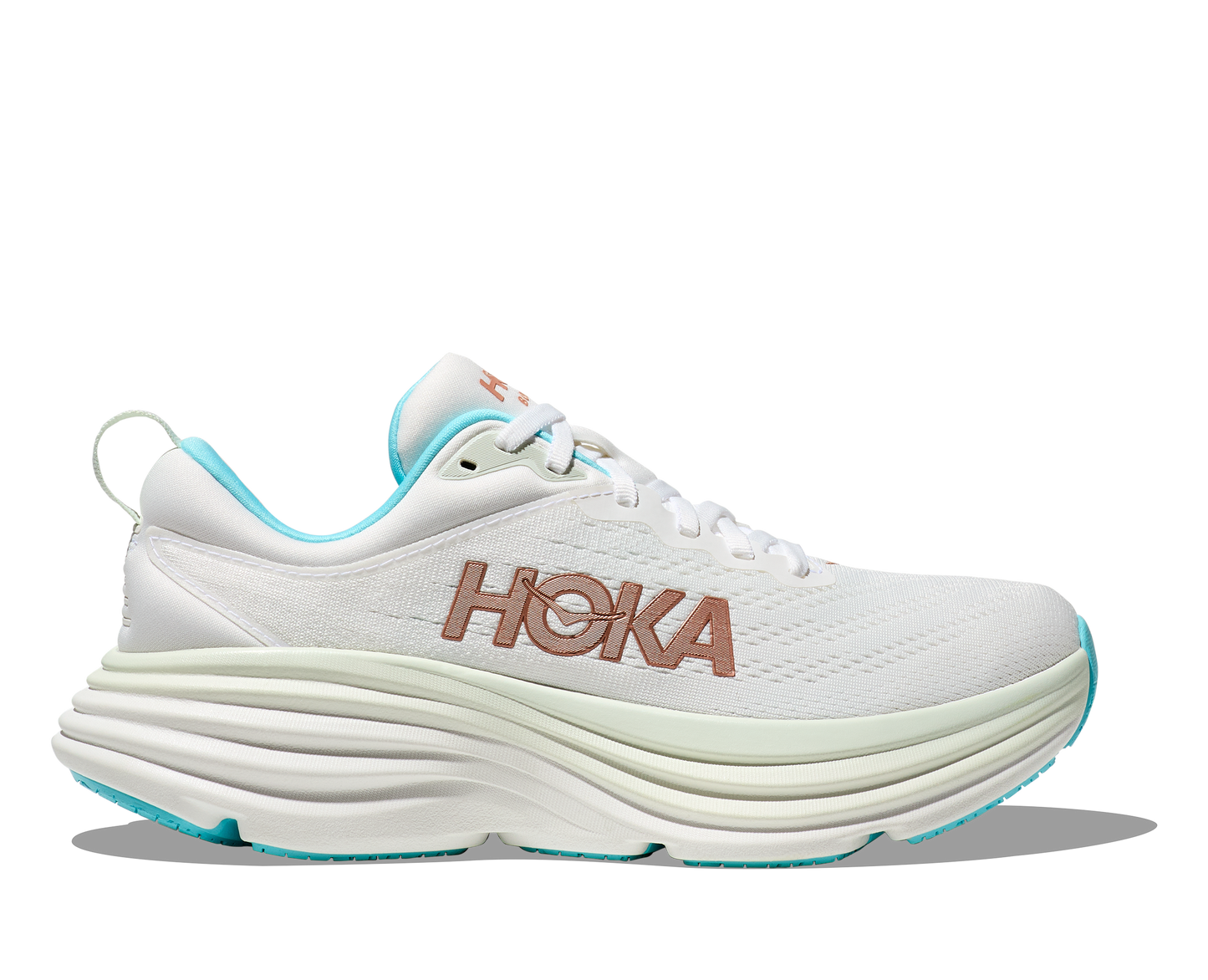 Women's Hoka Bondi 8 Frost/Rose Gold