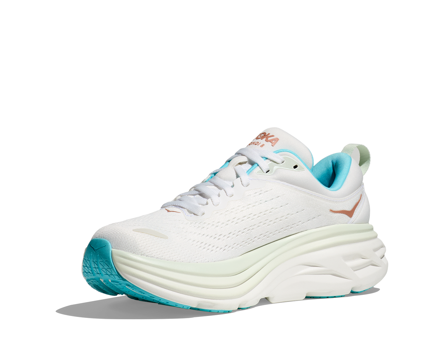 Women's Hoka Bondi 8 Frost/Rose Gold