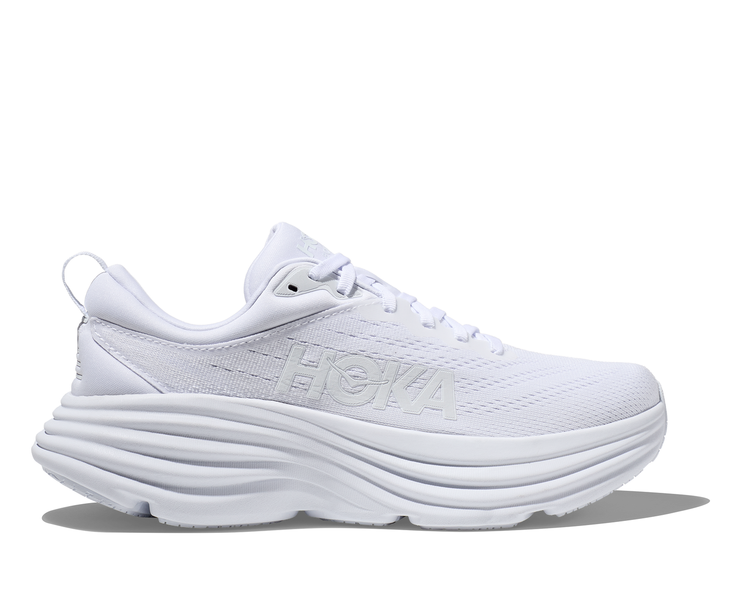 Women's Hoka Bondi 8 Wide White/White