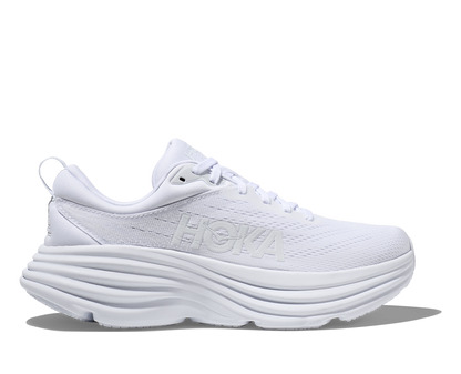 Women's Hoka Bondi 8 Wide White/White