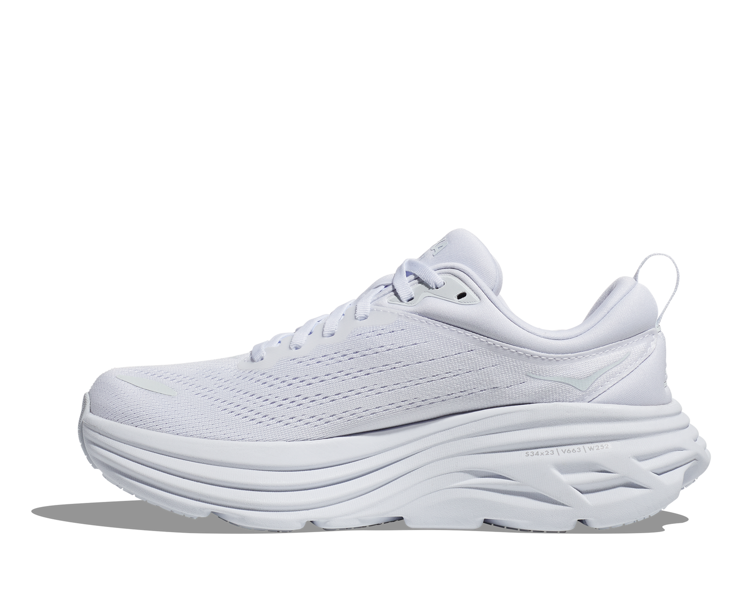 Women's Hoka Bondi 8 Wide White/White