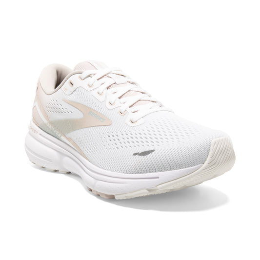 Women's Brooks Ghost 15 White/Crystal Grey/Glass
