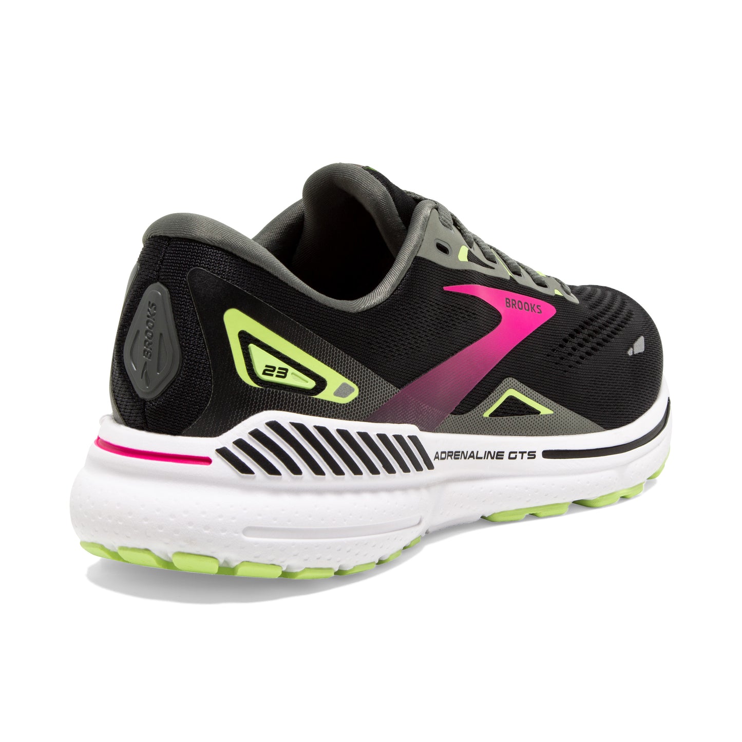 Women's Brooks Adrenaline GTS 23 Black/Gunmetal/Sharp Green