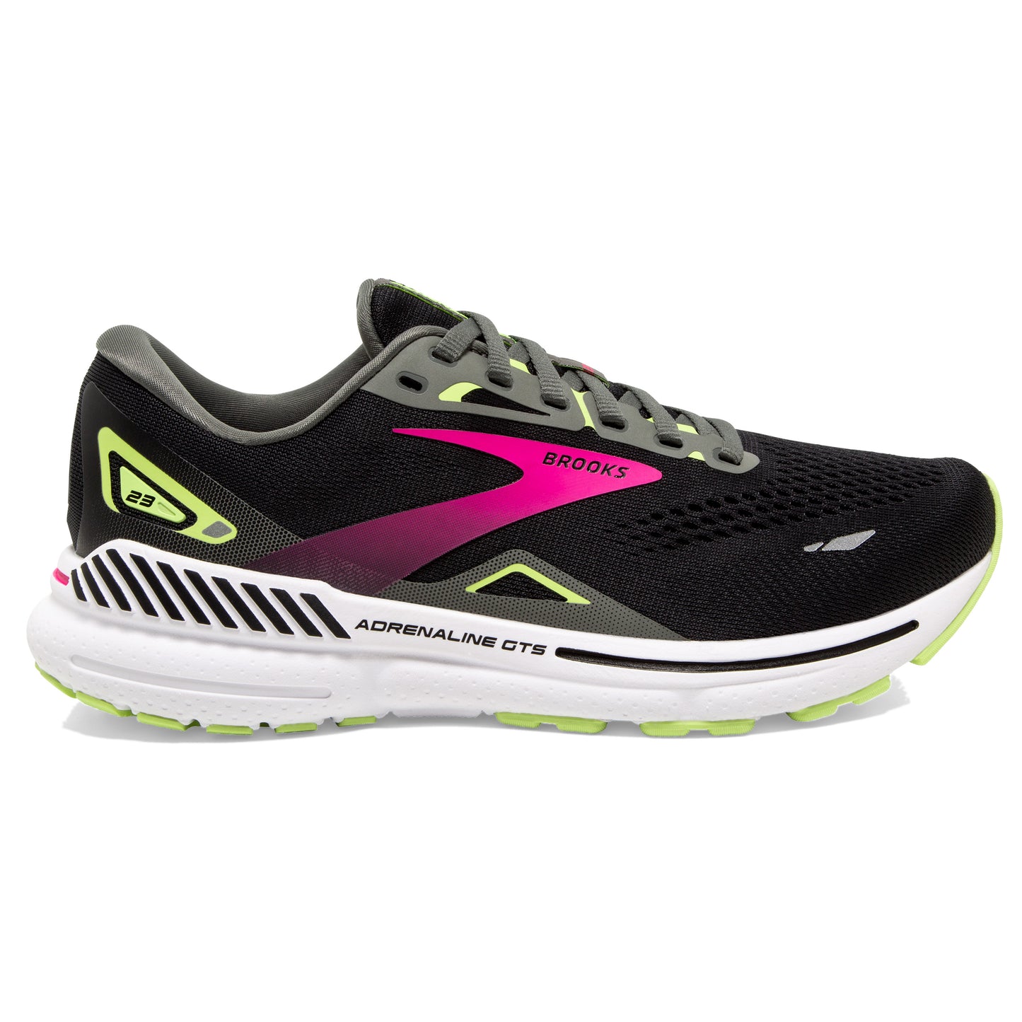 Women's Brooks Adrenaline GTS 23 Black/Gunmetal/Sharp Green