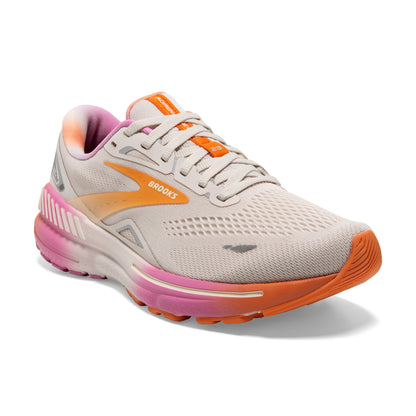 Women's Brooks Adrenaline GTS 23 White Sand/Sunset/Fuchsia