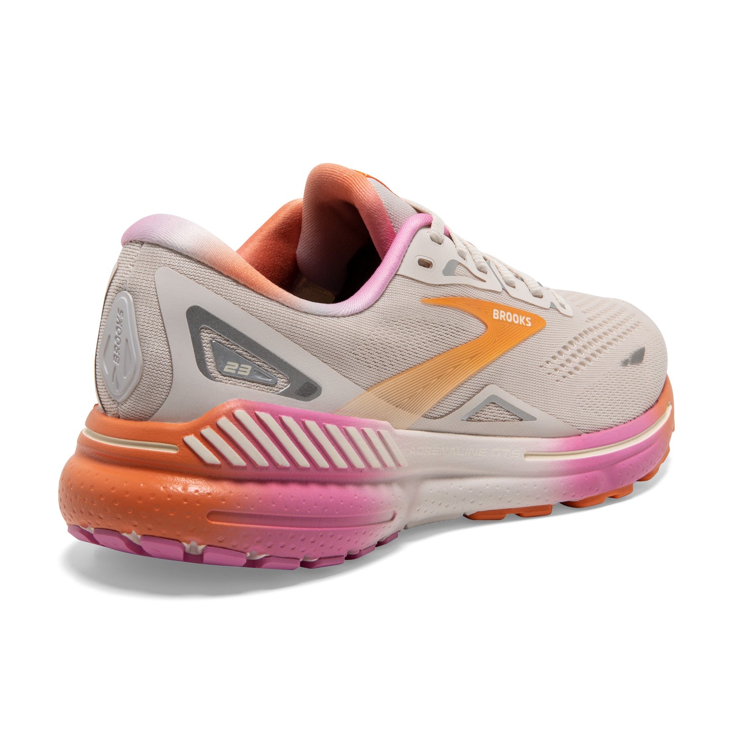 Women's Brooks Adrenaline GTS 23 White Sand/Sunset/Fuchsia