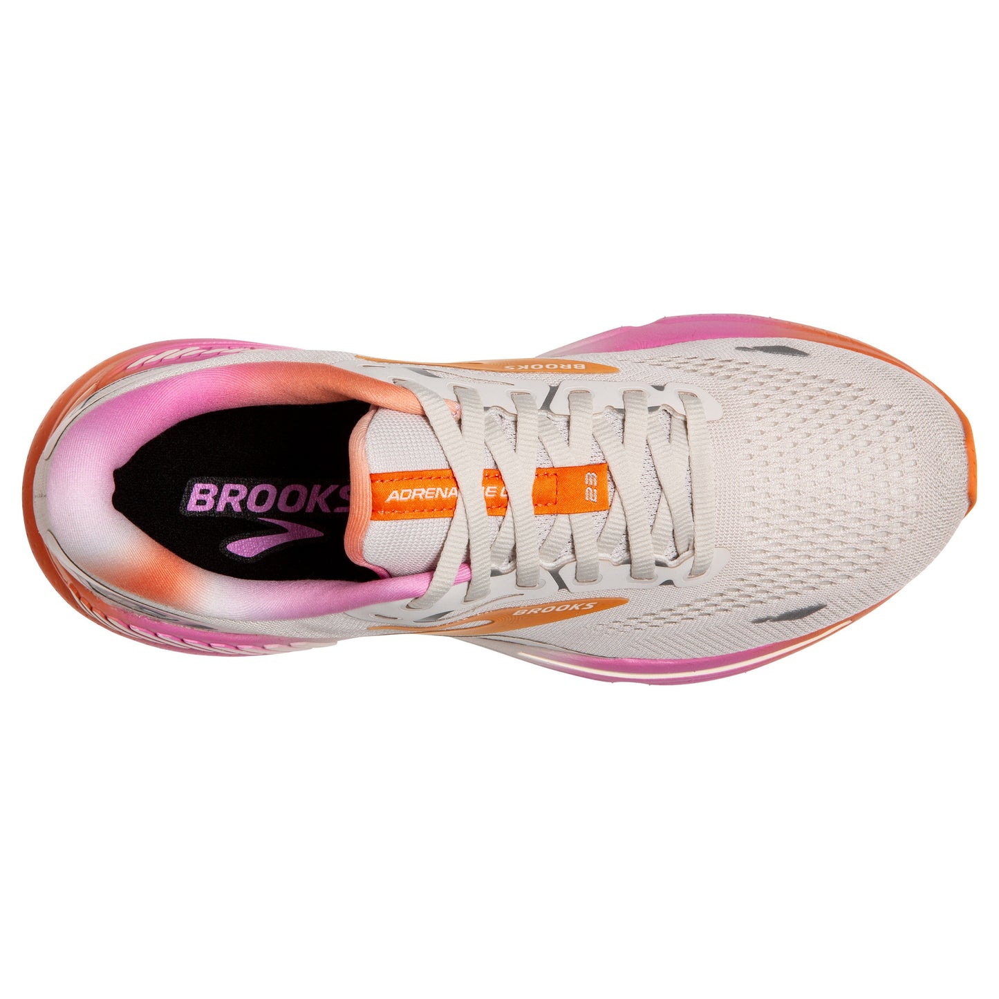 Women's Brooks Adrenaline GTS 23 White Sand/Sunset/Fuchsia