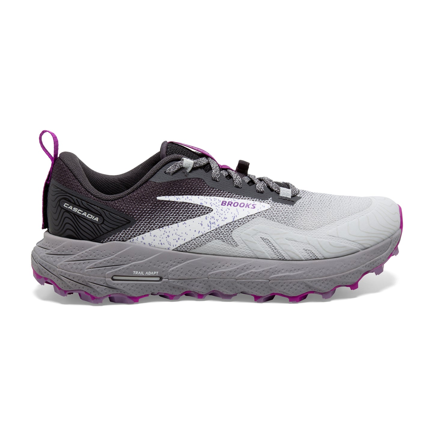 Women's Brooks Cascadia 17 Oyster/Blackened Pearl/Purple