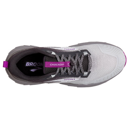 Women's Brooks Cascadia 17 Oyster/Blackened Pearl/Purple