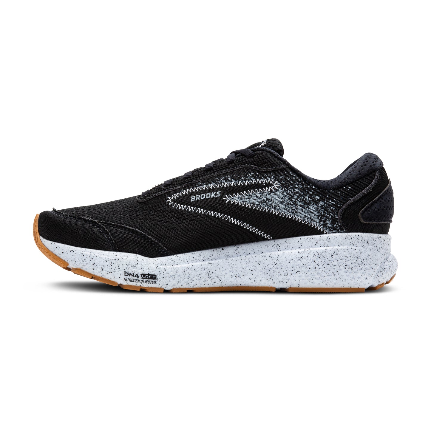 Women's Brooks Ghost 16 Black/Blackened Pearl/White