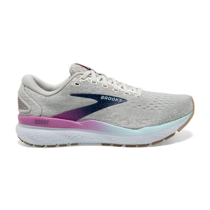 Women's Brooks Ghost 16 White/Grey/Estate Blue