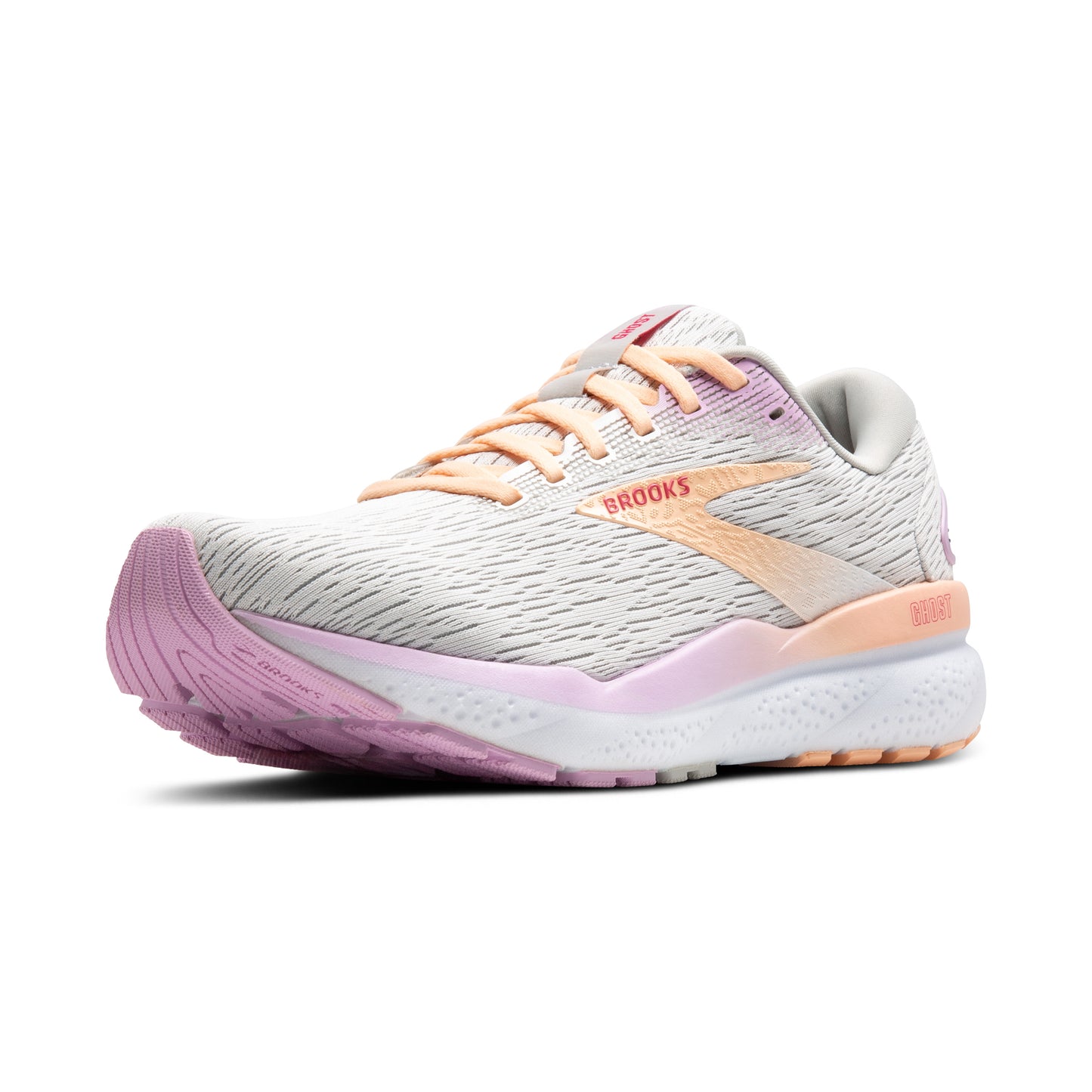 Women's Brooks Ghost 16 White/Grey/Orchid