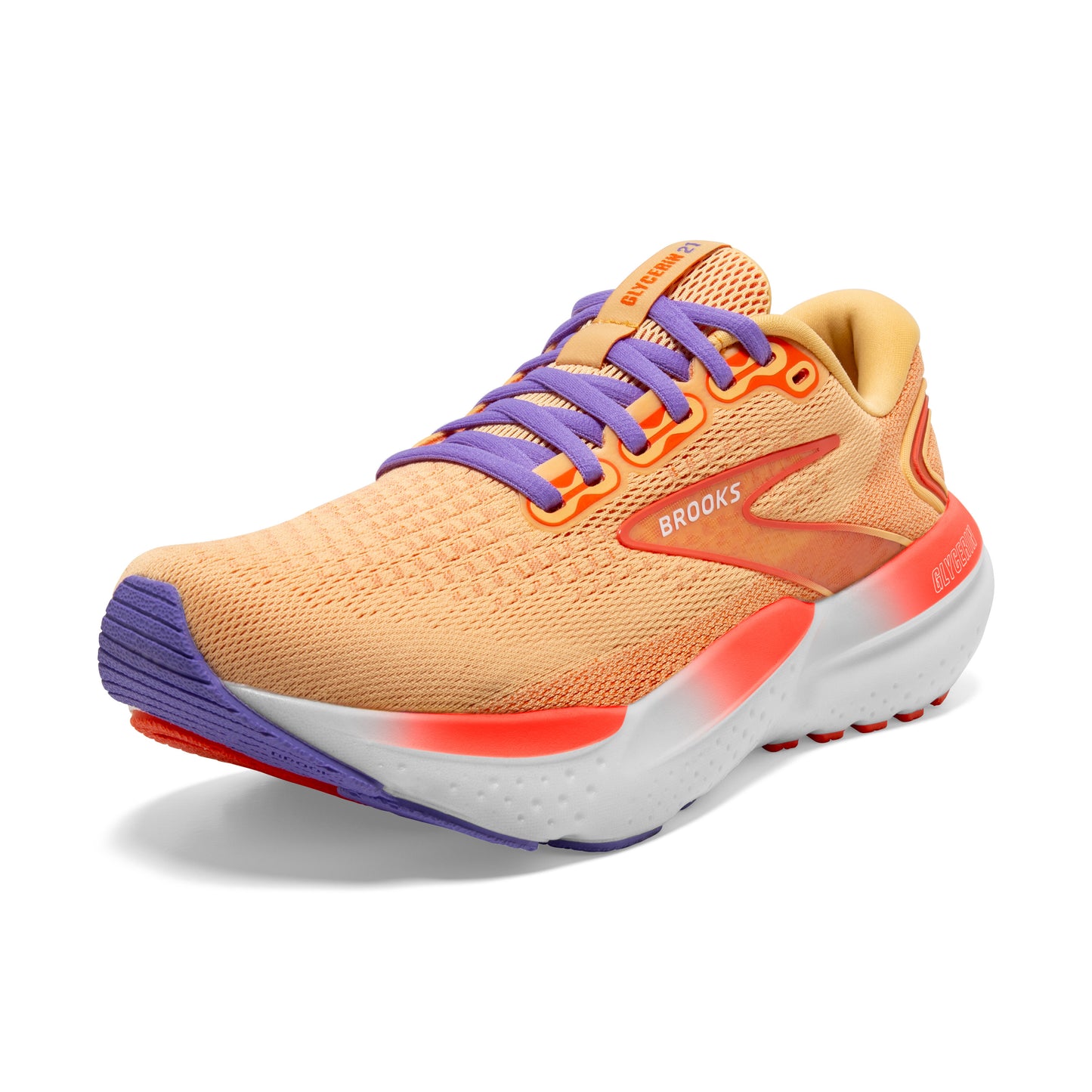 Women's Brooks Glycerin 21 Sunburst/Nasturtium/Purple